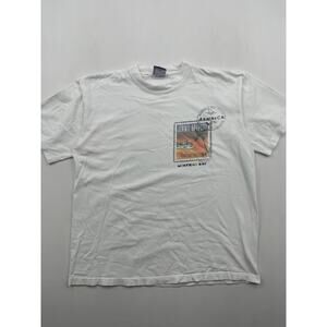 Vintage White Men’s Jimmy Buffett T Shirt L Large (read)